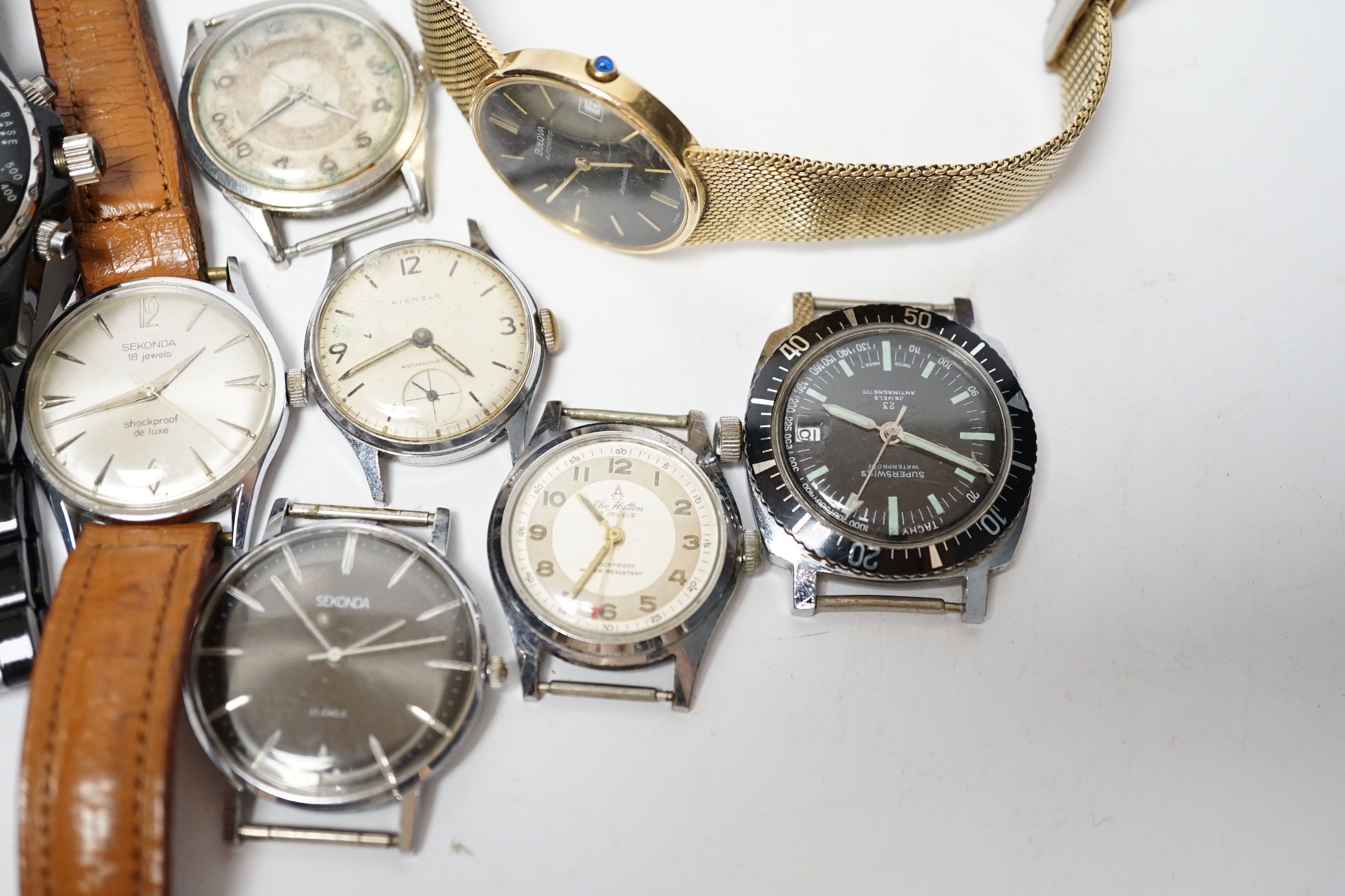 Assorted gentleman's watches including Certina and Sekonda.